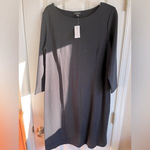 Ann Taylor Factory NWT black shift dress, long sleeves